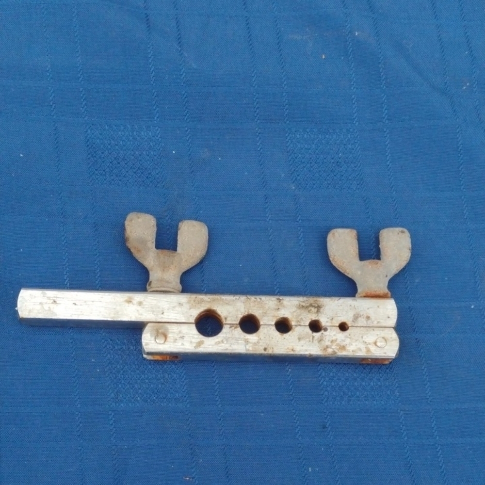 Vintage Metal Tool with Adjustable Wrench Heads
